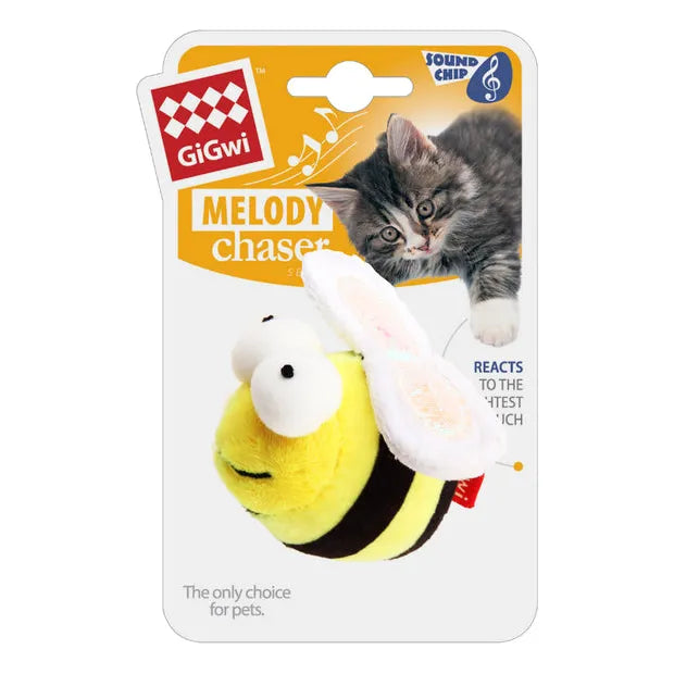 - Plush pet toy selectionGiGwi Cat Toy - Melody Chaser Bee Motion Active