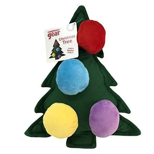 - Bird toy recommendationsCompanion Gear Christmas Tree with Removable Ornaments Dog Toy