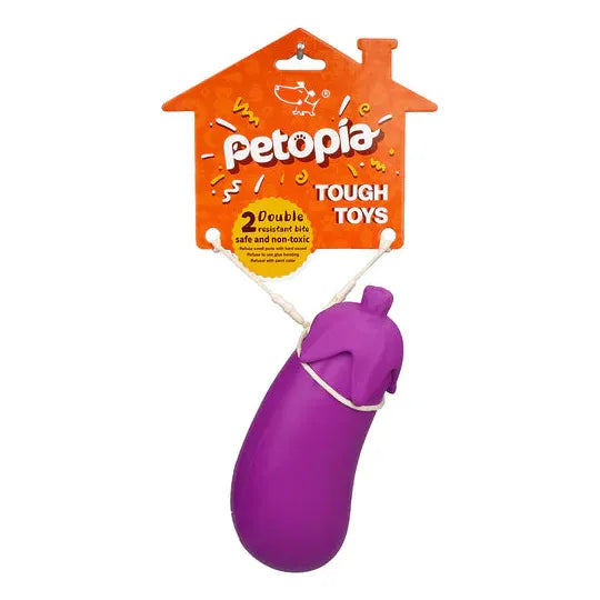 - Travel pet toy recommendationsPETOPIA Ultra Tough Dog Toy Stuffed Eggplant