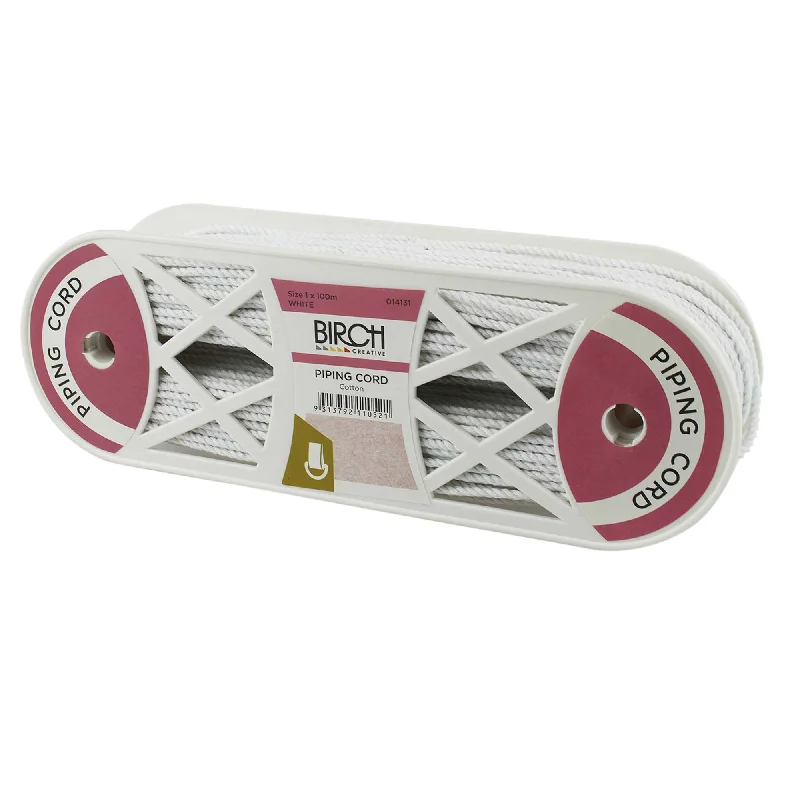  . **Dog collar is luminous and reflective**Piping Cord White Cotton Size 1 014131