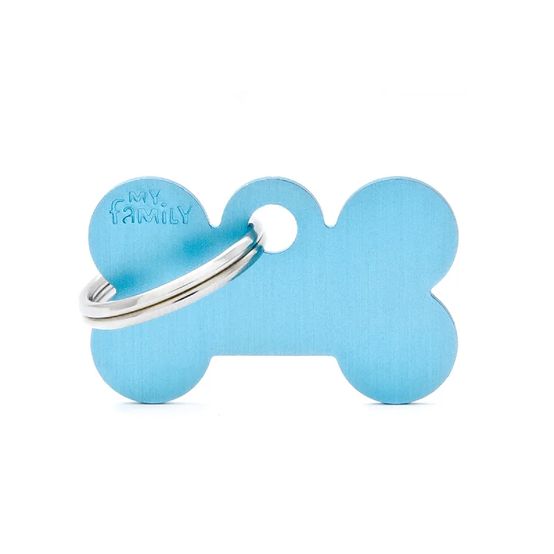 . **Dog toy sound ball**Small Aluminium Light Blue Bone