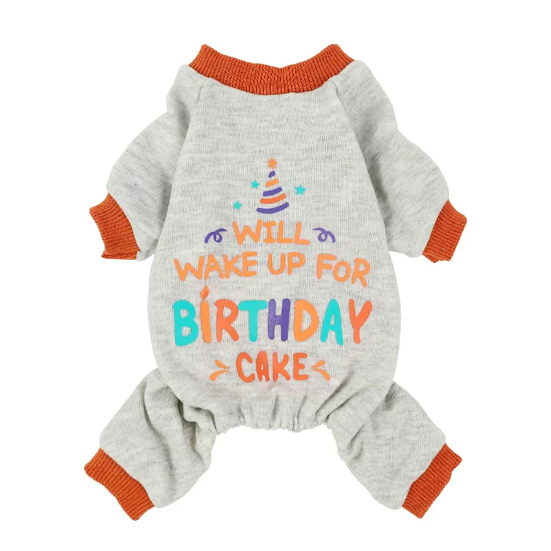 - Cat stress soothing sprayWill Wake Up For Birthday Cake Dog Pajamas