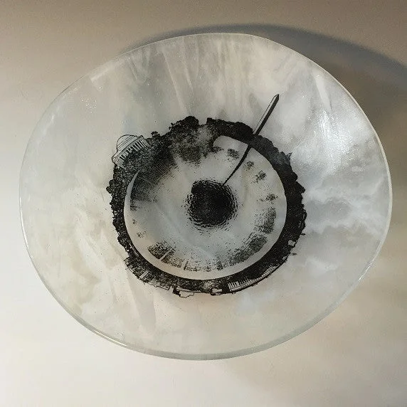 - Cat stress soothing sprayHandmade D.C. Skyline Glass Bowl