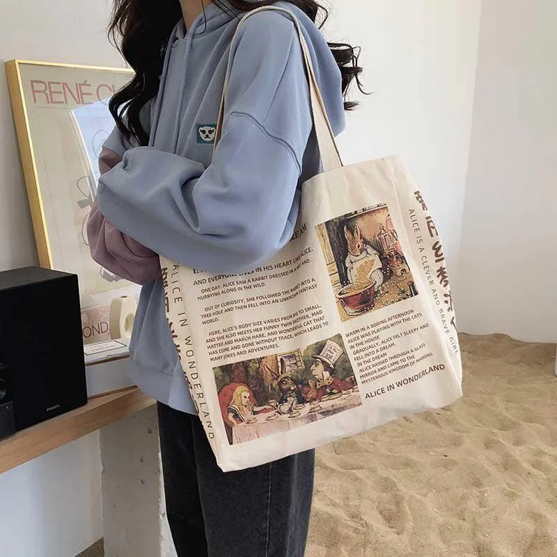 - Summer pet ice matAlice in Wonderland Cloth Bag