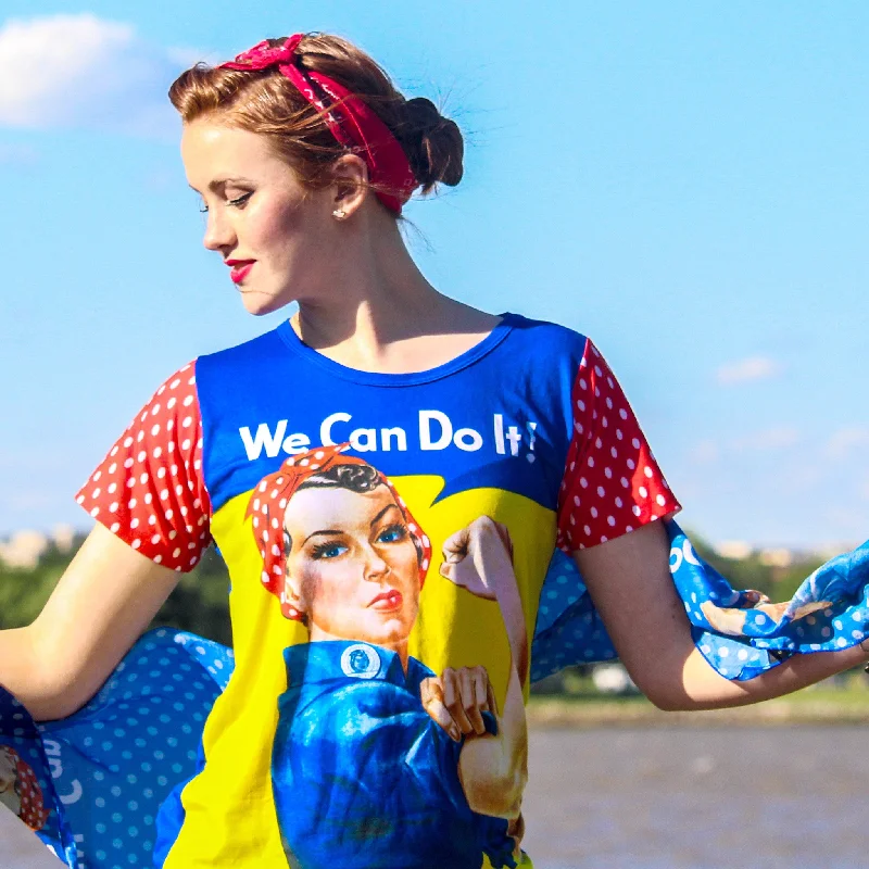 - ​​Christmas pet Christmas clothingRosie We Can Do It Ladies Top