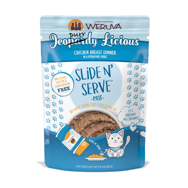    - Royal Canin cat food recommendations  Weruva Cat Slide n' Serve Jeopurrdy Licious Chicken Breast Dinner