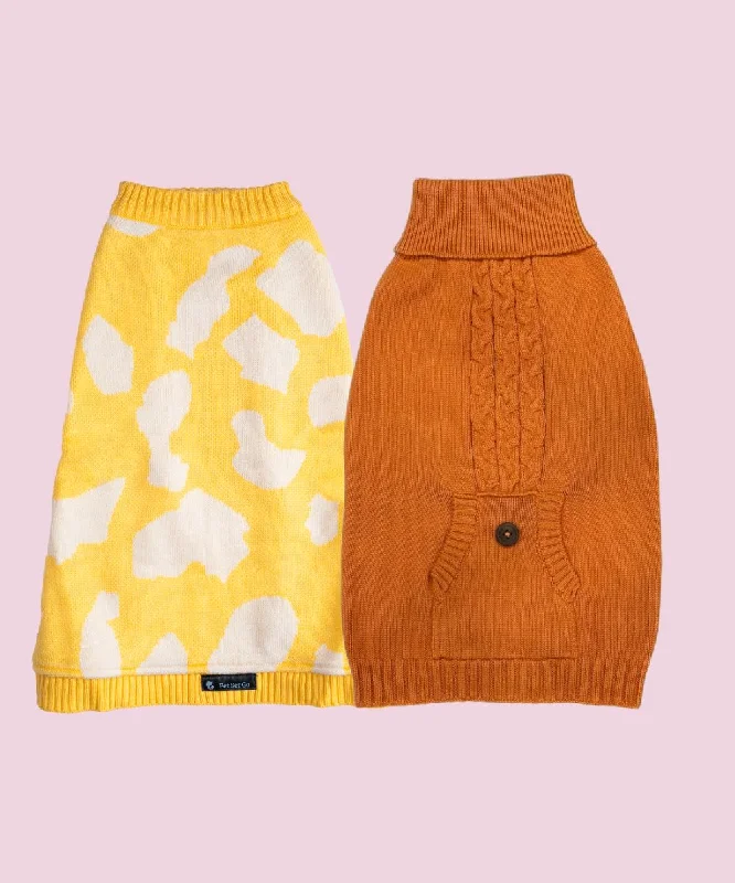 - Winter warm clothes for short-haired dogsPack of 2 Dog sweaters Shivery