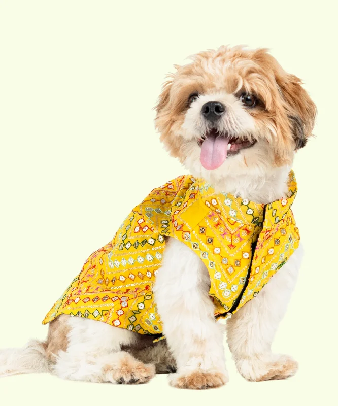 - Dog disposable foam shower gelDog Kurta Yellow