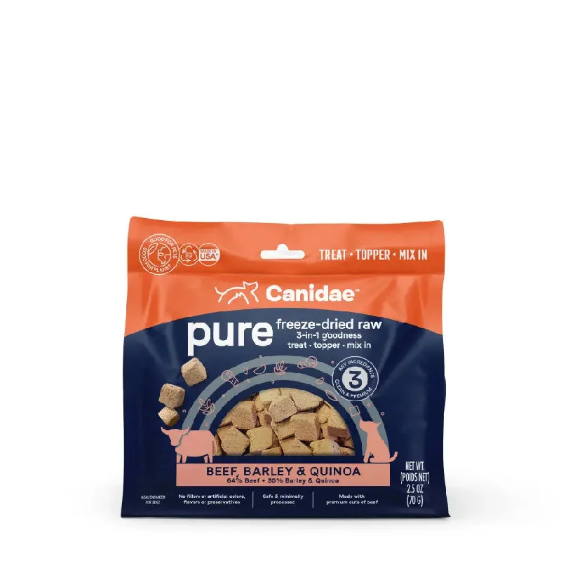- Elderly dog joint care mattressCANIDAE PURE goodness Freeze-Dried Raw Beef, Barley & Quinoa 3-in-1 Dog Treat 8Pc, 2.5 oz - Elderly dog joint care mattressCANIDAE PURE goodness Freeze-Dried Raw Beef, Barley & Quinoa 3-in-1 Dog Treat 8Pc, 2.5 oz