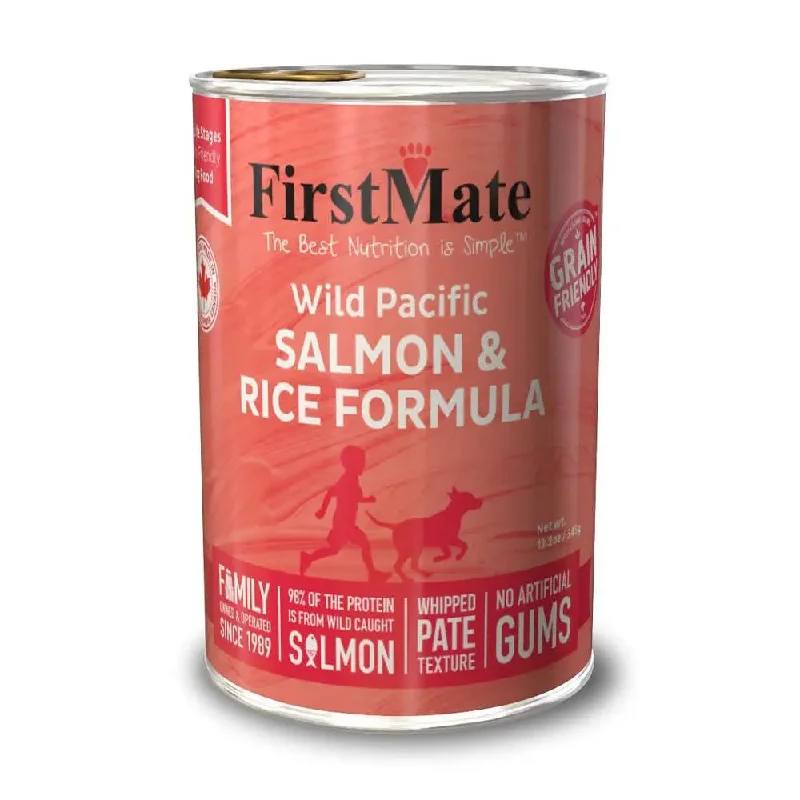 - Pet stroller can be taken on the planeFirstMate™ Grain Friendly™ Wild Pacific Salmon & Rice Formula Dog Food 12.2 Oz