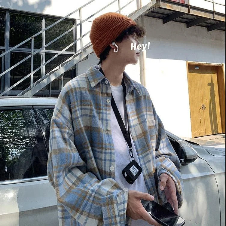 - Pregnant cat delivery room warming boxPlaid Flannel Men Shirt