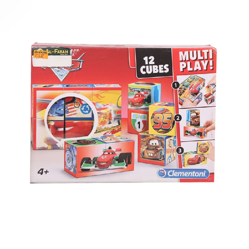 Pet Products41505 SIMBA CLEMENTONI CARS MULTI PLAY CUBES PUZZLE 12PCS