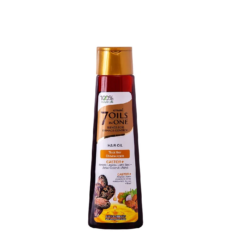 - Air box TSA certified check-inEMAMI HAIR OIL CASTOR PLUS 7IN1 DAMAGE CONTROL 200 ML - Air box TSA certified check-inEMAMI HAIR OIL CASTOR PLUS 7IN1 DAMAGE CONTROL 200 ML