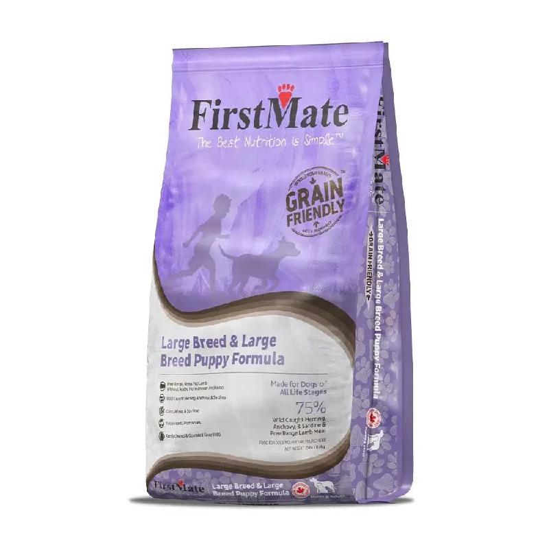 - Car dog seat beltFirstMate™ Grain Friendly™ Large Breed (Puppy + Adult) Formula Dog Food 25lb