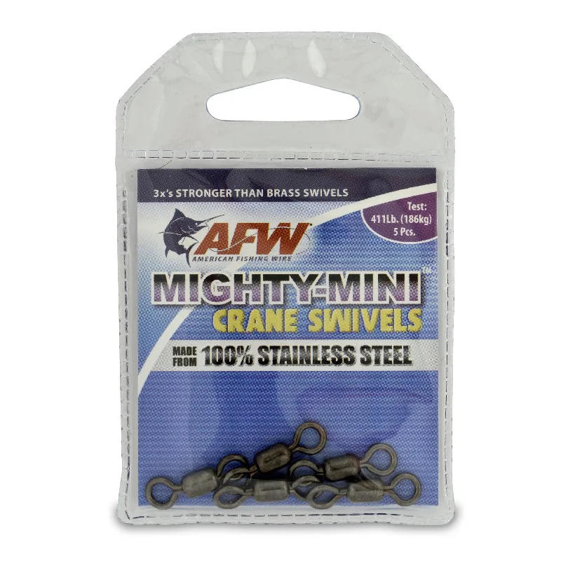 ---American Fishing Wire Mighty-Mini Stainless Steel Crane Swivels