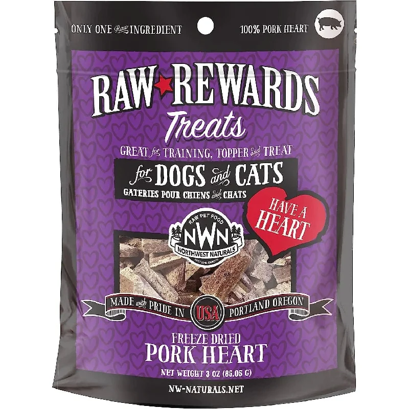 ---Northwest Naturals Pork Heart  Freeze-Dried Treats for Dogs and Cats