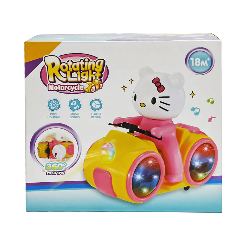 - Cat nail clippers with LED lights2107-2D HELLO KITTY STUNT BIKE B/O IR (3+ YEAR)
