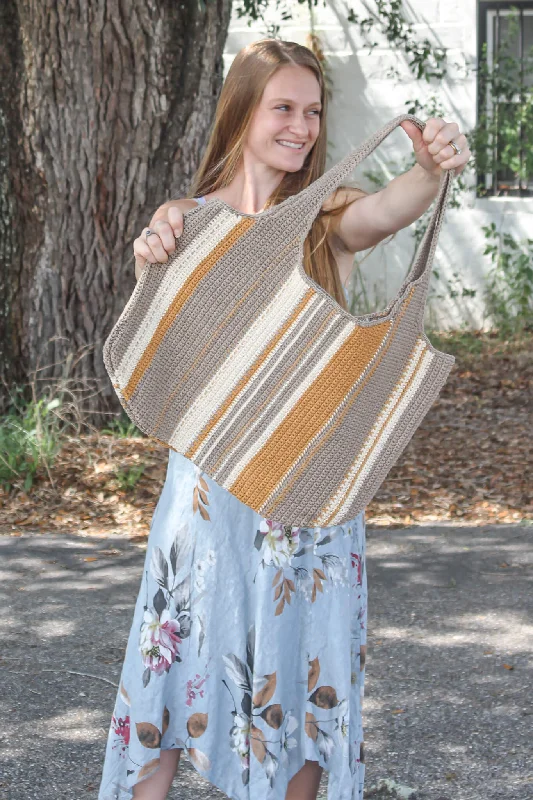 - Deodorizing cat litter tofu litterCrochet Kit - Striped Tote Purse