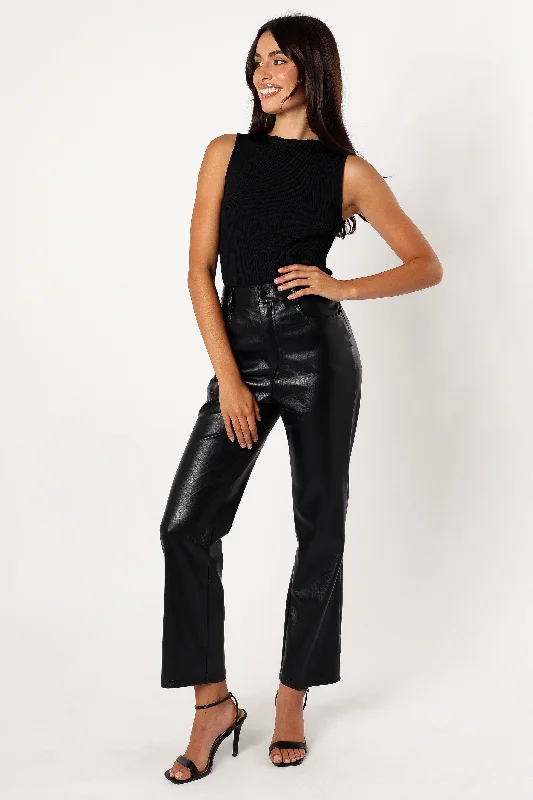 - Pet vitamin complex nutrition tabletsMaverick Vegan Leather Pants - Black