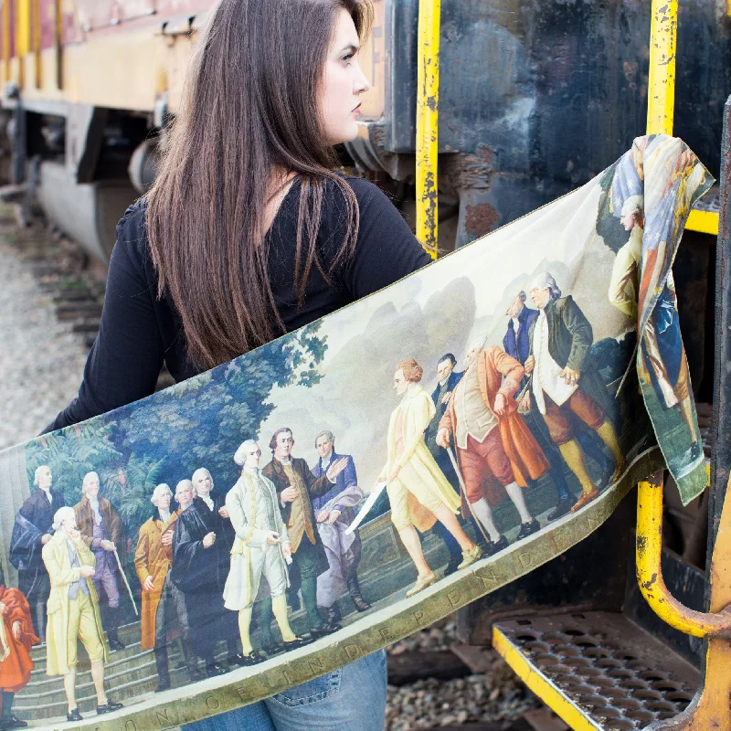 - Parrot climbing and standing wooden frameDeclaration Faulkner Mural Silk Scarf