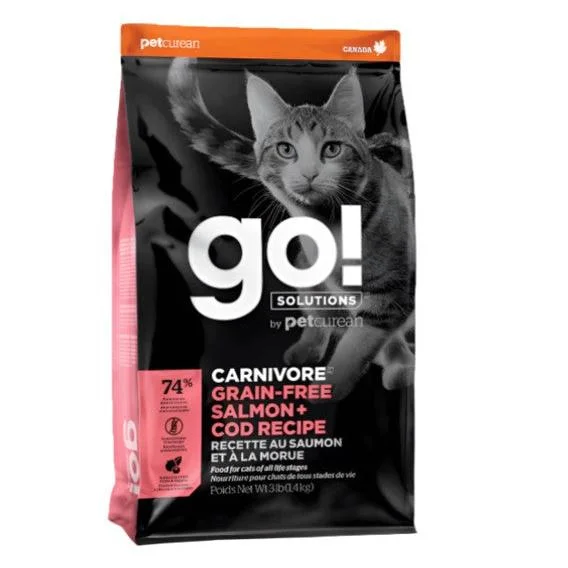    - Recommended online stores for cat food  Go! Cat Carnivore Salmon & Cod