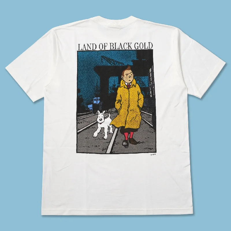 - Summer pet ice matVintage DS Tintin Land Of Black Gold T-Shirt Large