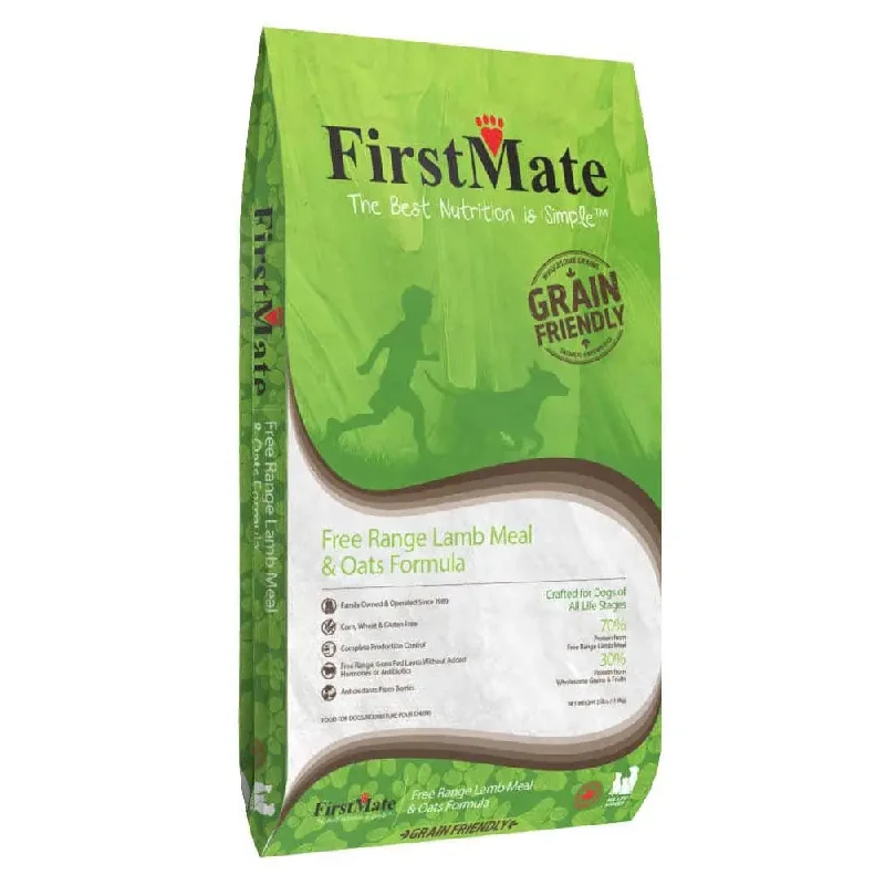 - Degradable pet feces bagFirstMate? Grain Friendly? Free Range Lamb & Oats Formula Dog Food 25 Lbs