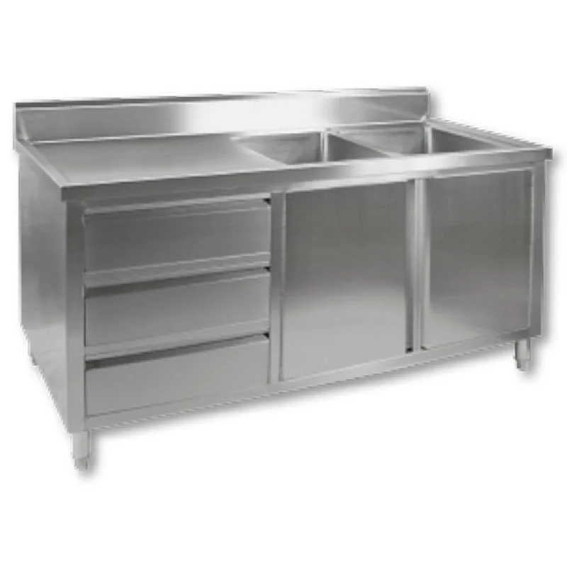 -Anti-scratch scratching board AND cat bed in oneModular Systems Kitchen Tidy Cabinet With Double Right Sinks DSC-1800R-H -Anti-scratch scratching board AND cat bed in oneModular Systems Kitchen Tidy Cabinet With Double Right Sinks DSC-1800R-H