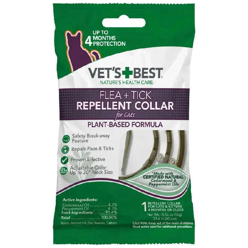 - Winter warm clothes for short-haired dogsVet's Best Flea + Tick Repellent Collar for Cats Plant Based Formula - Winter warm clothes for short-haired dogsVet's Best Flea + Tick Repellent Collar for Cats Plant Based Formula