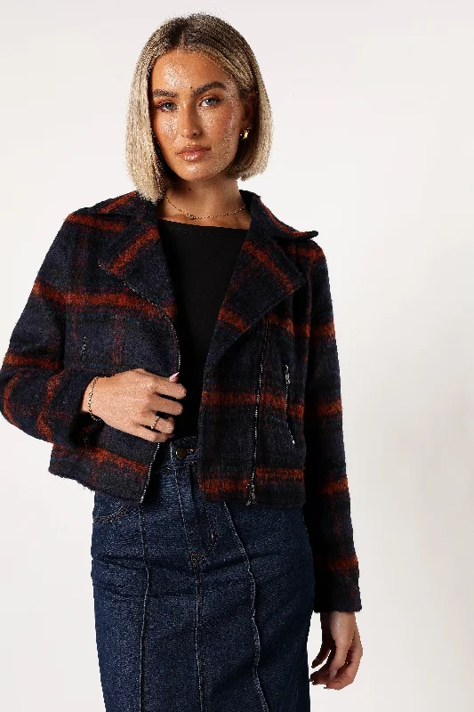 - Pet smart GPS locatorLogan Plaid Jacket - Navy/Teal