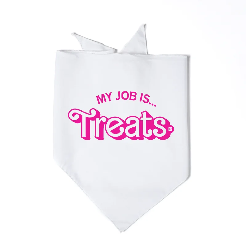 - Pet monitor with cameraMy Job Is Treats Dog Bandana