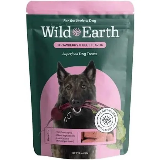- Pet tear stain cleaning wipesWild Earth Superfood Vegan Dog Treats with Koji, Strawberry Beet 5oz - Pet tear stain cleaning wipesWild Earth Superfood Vegan Dog Treats with Koji, Strawberry Beet 5oz