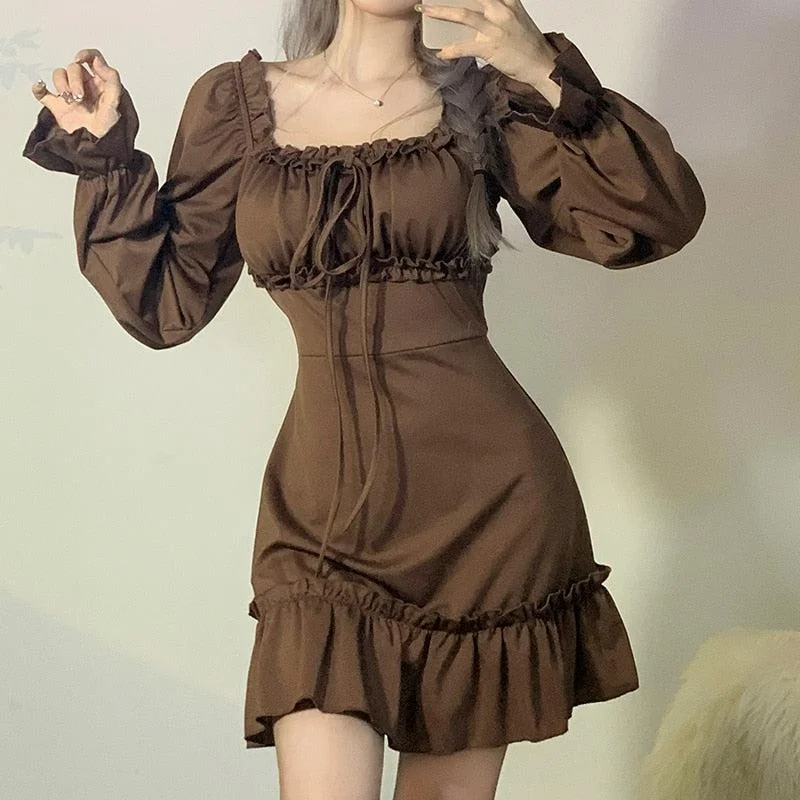 - Air box TSA certified check-inFairy Grunge Ruffled Mini Dress