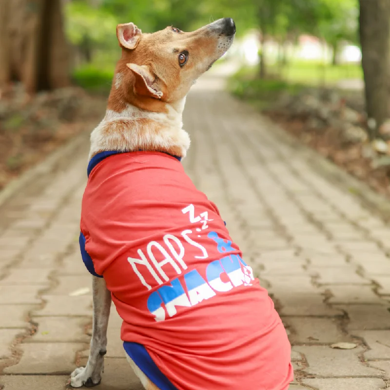 - Air box TSA certified check-inNaps & Snacks Dog T-shirt