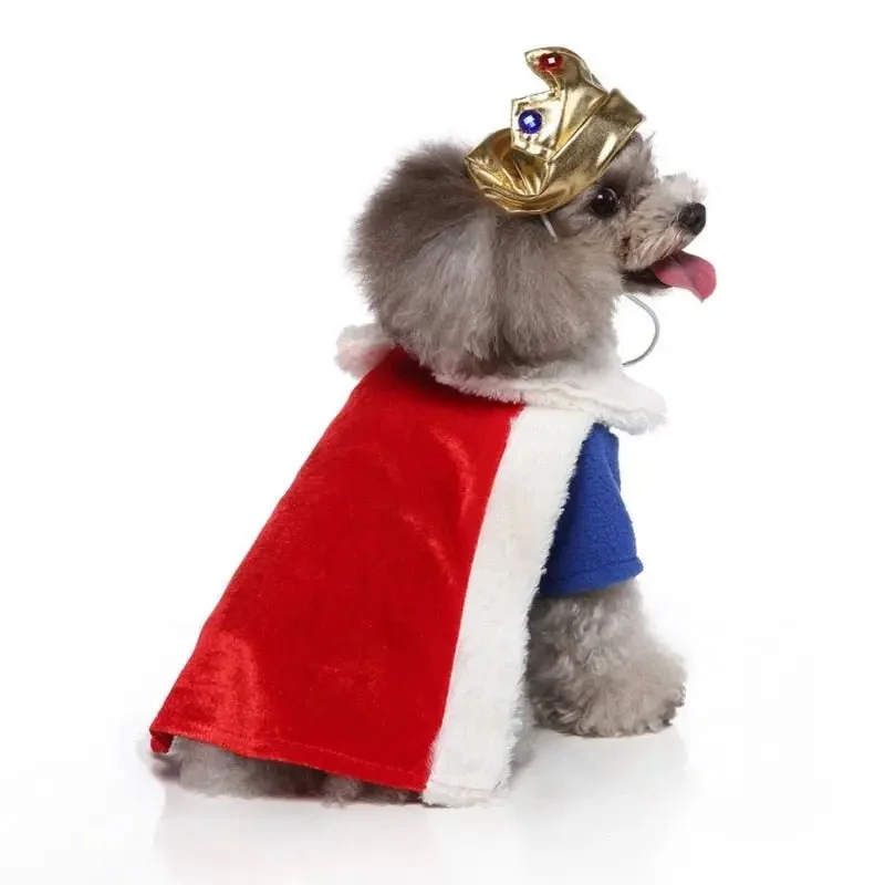 Anniepaw Teddy Halloween Cosplay King Costumes Pets Funny Outfits Set Dogs Halloween Anniepaw Teddy Halloween Cosplay King Costumes Pets Funny Outfits Set Dogs Halloween