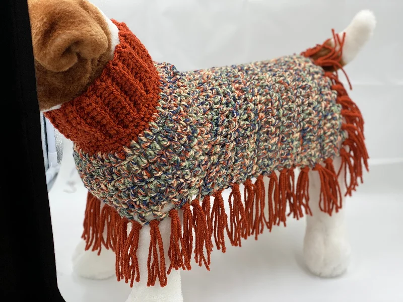 Pet anti-allergic clothesTerracotta Spice Dog Poncho/Sweater