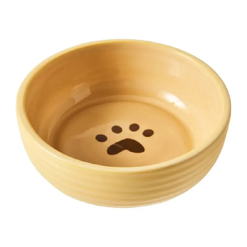 -Splash-proof food bowl AND Anti-choking slow food bowlSpot Elegance Ribbed Stoneware Dog Bowl -Splash-proof food bowl AND Anti-choking slow food bowlSpot Elegance Ribbed Stoneware Dog Bowl