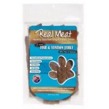 - Remote interactive pet feederReal Meat® Fish Venison Jerky Stix Dog Treat 8oz