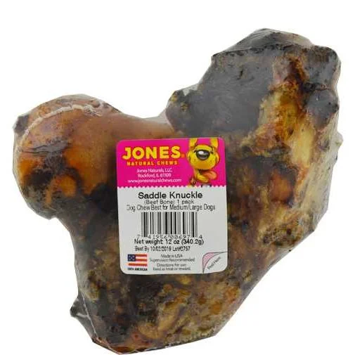 - Teething and chewing toys for puppiesJones Natural Chews Saddle Knuckle Beef Bone Dog Chew