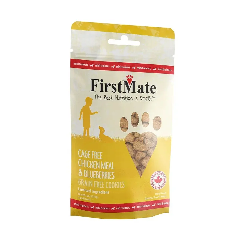 - Teething and chewing toys for puppiesFirstMate Mini Treat with Blueberry Training Dog Treats 8oz