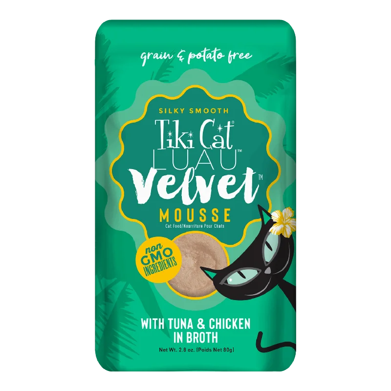  . **Price and Purchasing**  Tiki Cat Velvet Mousse Tuna & Chicken