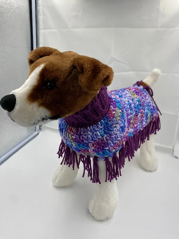 Pet wedding dressesSpring Purple Dog Poncho