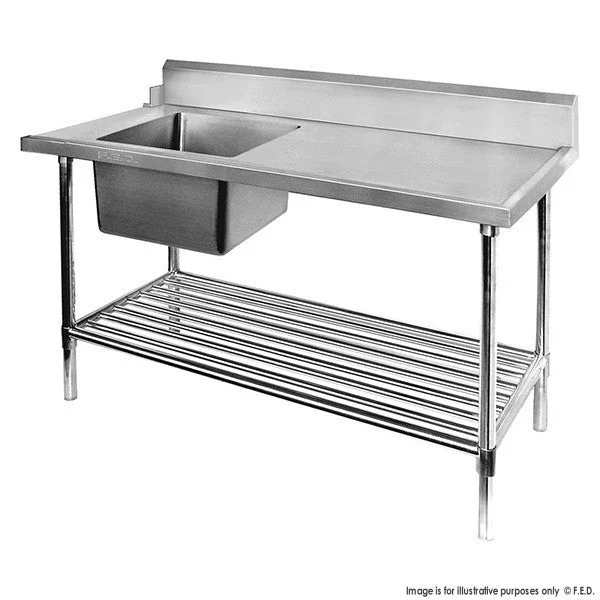 - Dog anti-slip matModular Systems Left Inlet Single Sink Dishwasher Bench SSBD7-1200L/A - Dog anti-slip matModular Systems Left Inlet Single Sink Dishwasher Bench SSBD7-1200L/A