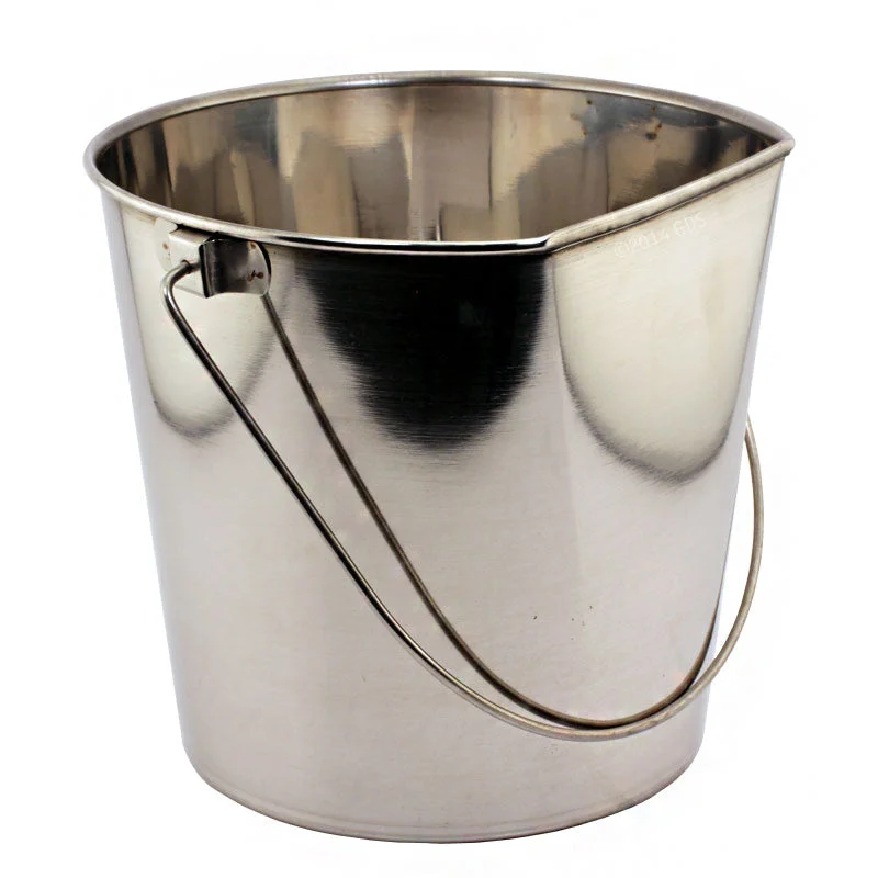 - Cat anti-jump window safety netStainless Steel flat-sided bucket