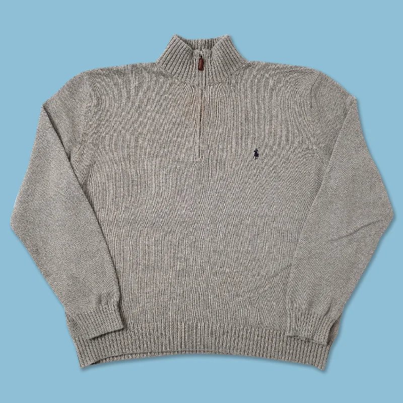 ---Vintage Polo Ralph Lauren Q-Zip Sweater Large