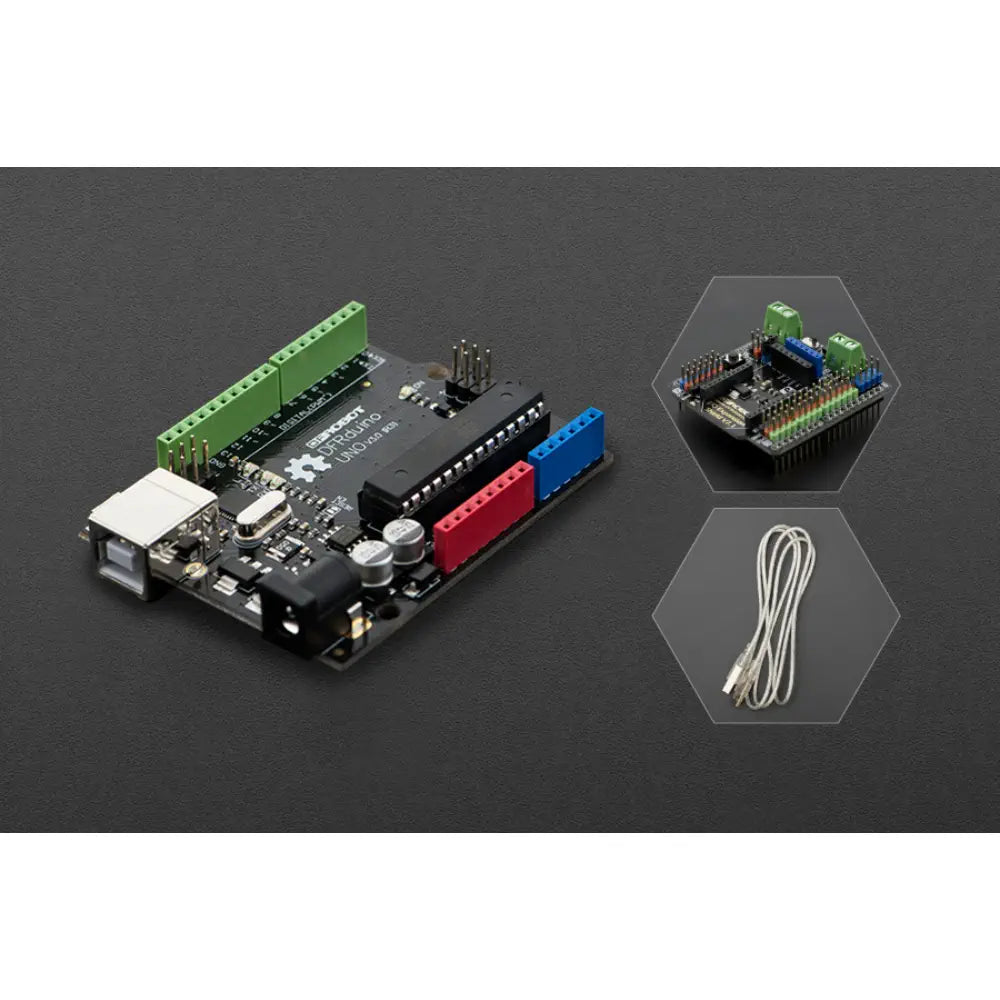 - Air box TSA certified check-inDFRduino UNO R3 w/ IO Expansion Shield & USB Cable A-B - Air box TSA certified check-inDFRduino UNO R3 w/ IO Expansion Shield & USB Cable A-B