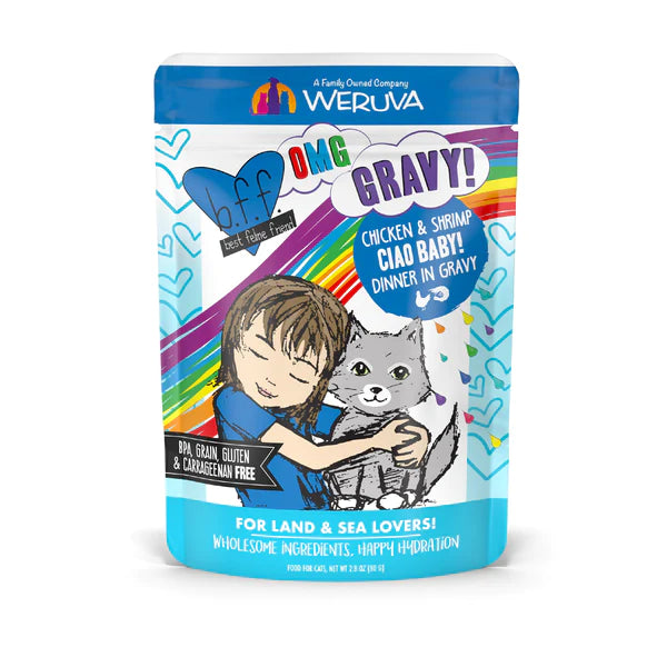    - Cat food discounts and promotions  BFF Pouch Chicken & Shrimp Ciao Baby