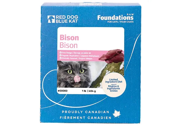    - Cat food nutritional analysis  Red Dog Blue Kat Cat Foundations Bison