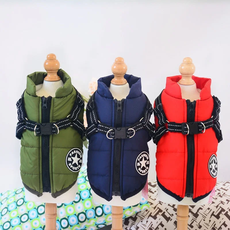 Waterproof Dog Clothes Winter Dog Coat With Harness Warm Pet Clothing Big Dog Jacket Chihuahua Labrador Coat Costume Waterproof Dog Clothes Winter Dog Coat With Harness Warm Pet Clothing Big Dog Jacket Chihuahua Labrador Coat Costume