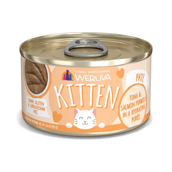    - Digestive care cat food  Weruva Cat Kitten Pate Tuna & Salmon